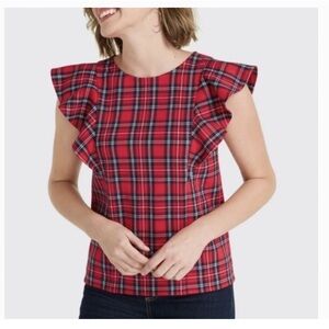 Draper James Ruffle Sleeve Top sz8